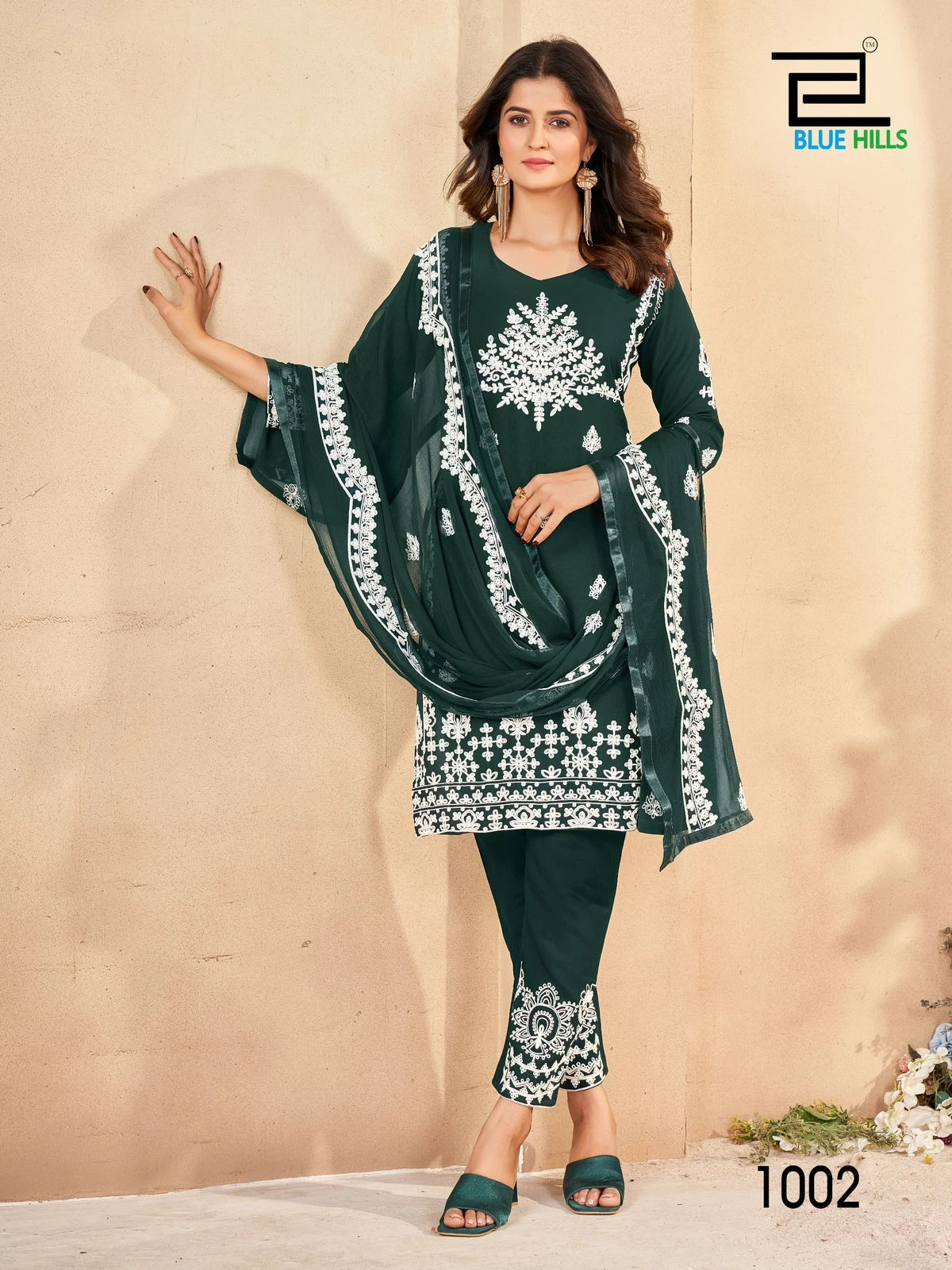 Blue Hills Galaxy Rayon 14Kg Wholesale Readymade Salwar Suit Catalog — Wholesale Readymade Suit, Blue Hills wholesale from Surat — view 4